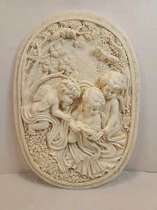 Arte de pared colgante Angels Querubines “Animales en el bosque” 12" X 8,5" - Imagen 1 de 18