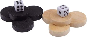 32 Stück Backgammon Steine,Kinder Brettspiel Ersatz Spielsteine und Würfel Z - Bild 1 von 7