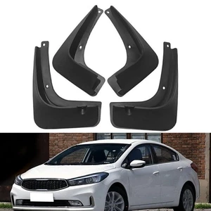 Mud Flaps Splash Guards Mudflap Mudguards For Kia Forte Cerato Sedan 17 18 Black - Picture 1 of 12