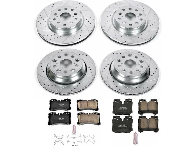 Kit de pastillas de freno delanteras y traseras y rotor para Lexus LS460 2008 JF563RG 2007-2009 Foto 1 de 1