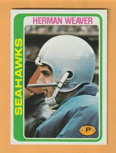 Herman Weaver Seattle Seahawks 1978 Topps #103 Tennessee Volunteers - Bild 1 von 2
