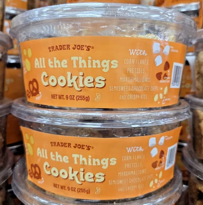 Trader Joe's All the Things Cookies 9oz 255g (2 Tubs) - Image 1 of 2