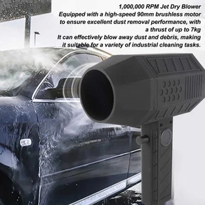 Jet Dry Blower Multifunction 1000000 RPM Mini Jet Fan LCD Screen High Hardness - Picture 1 of 23