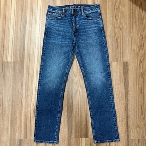 American Eagle Original Straight Jeans Herren 33x34 Dark Wash Flex Echt Gut - Bild 1 von 11