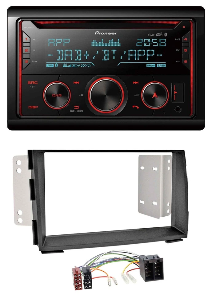 Pioneer 2DIN DAB MP3 Bluetooth USB CD Autoradio für Kia Venga (YN, ab 2009) - Bild 1 von 4