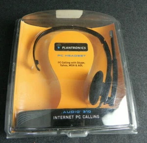 PLANTRONICS PC Headset Calling with Skype INTERNET AUDIO 310 Chiamate Cuffie - Imagen 1 de 3