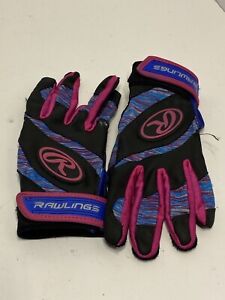 Rawlings T-Ball Batting Gloves Pink/Purple  Ages 3-6