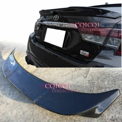 Alerón de maletero tipo TRD de fibra de carbono para Toyota Mark X sedán X130 2009-2018 Foto 1 de 2