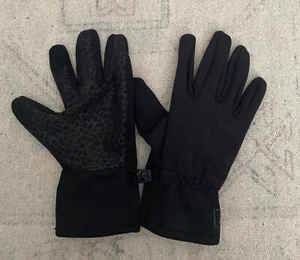 REI Kids Sz XL (18) All Season Tech Comp Black Fleece Grip Palm Gloves - Picture 1 of 5