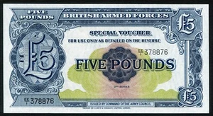 Great Britain British Armed Forces 2nd Series P-M23 5£ 1948 UNC - Picture 1 of 8