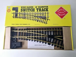 Aristo-Craft - G Gauge - Wide Radius 10' Diameter Right Hand Brass Switch Track - Picture 1 of 15