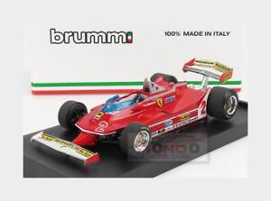 1:43 BRUMM Ferrari F1 312T5 #2 Brazilian Gp 1980 Gilles Villeneuve Red R575 Mode