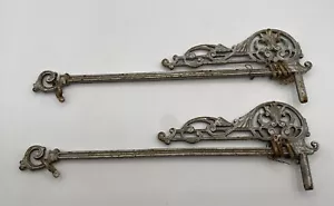 Victorian Swing Arm Curtain Rods, Art Deco Decor - Picture 1 of 9