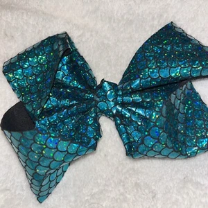 JoJo Siwa Hair Bows for Girls, Mermaid Print Large Ribbon Hair Bow - Picture 1 of 4