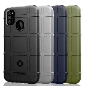 Pellicola vetro + Custodia cover anti urto RUGGED SHIELD per Samsung Galaxy M31 - Picture 1 of 8
