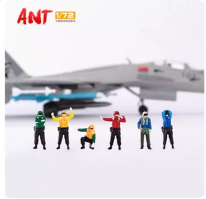 1/72 US Navy aircraft carrier ground crew 5-man formation 5Pcs model new - Picture 1 of 6