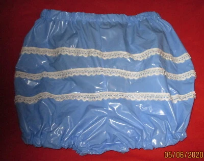 PVC-Windelhose Erwachsene  viel Spitze Spielhöschen Adultbaby Zofenhöschen - Bild 1 von 2