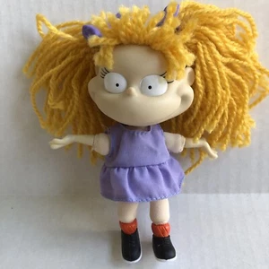 Bambola piccola giocattolo Viacom Rugrats Angelica vintage 1997 5 pollici - Foto 1 di 4