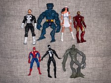 Toybiz Marvel Legends Lot Beast Punisher Elektra Spiderman Iron Man
