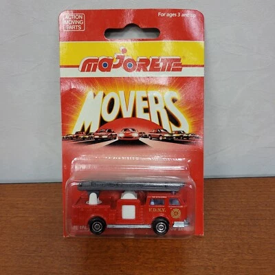 Vtg Majorette Movers Series 200 Die Cast #207 Extending Ladder Fire Engine 1/60 - Image 1 of 3