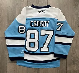 Reebok Pittsburgh Penguins Sidney Crosby Winter Classic Jersey Youth Size S/M - Picture 1 of 4