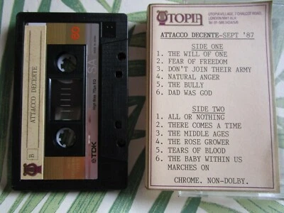 Attacco Decente The Baby Within Pre Release Advance Promo Utopia Cassette Album - Image 1 of 4