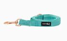 Sassy Woof 'Wag Your Teal' Dog Fabric Lead