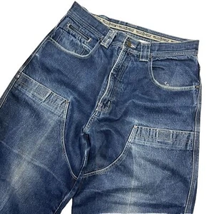 Vintage Pelle Pelle Limited Edition double Knee Jeans Sz 36 Wide Baggy Y2K Rare - Picture 1 of 10