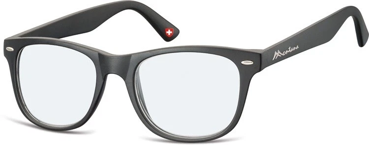 Lesebrille Blaulichtfilter Computerbrille Schwarz BLF67 Montana 0.00 - 2.50 Etui - Bild 1 von 1
