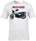 T-shirt RD400 Motocykl Motocykl Biker Krótki rękaw Okrągły dekolt