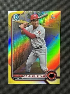2022 Bowman Chrome Sapphire Edition - Prospects Orange #BCP-158 Ricardo Cabrera - Picture 1 of 3