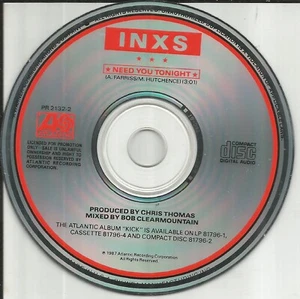 Michael Hutchence INXS Need you tonight ORIGINAL 1987 PROMO DJ CD Single USA - Picture 1 of 1