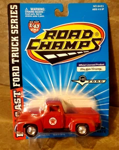 Vtg Road Champs Texaco 1956 FORD F-100 Pick-Up Truck Opening Doors 1997 MOC 1/43 - Picture 1 of 4