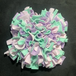 Dog Toy Slow Feeder Puzzle Scent Work - Medium Snuffle Mat Pastel - Picture 1 of 12