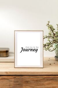 Find Joy Journey Quote | Motivation Self |Home Décor| Digital Downloadable Print