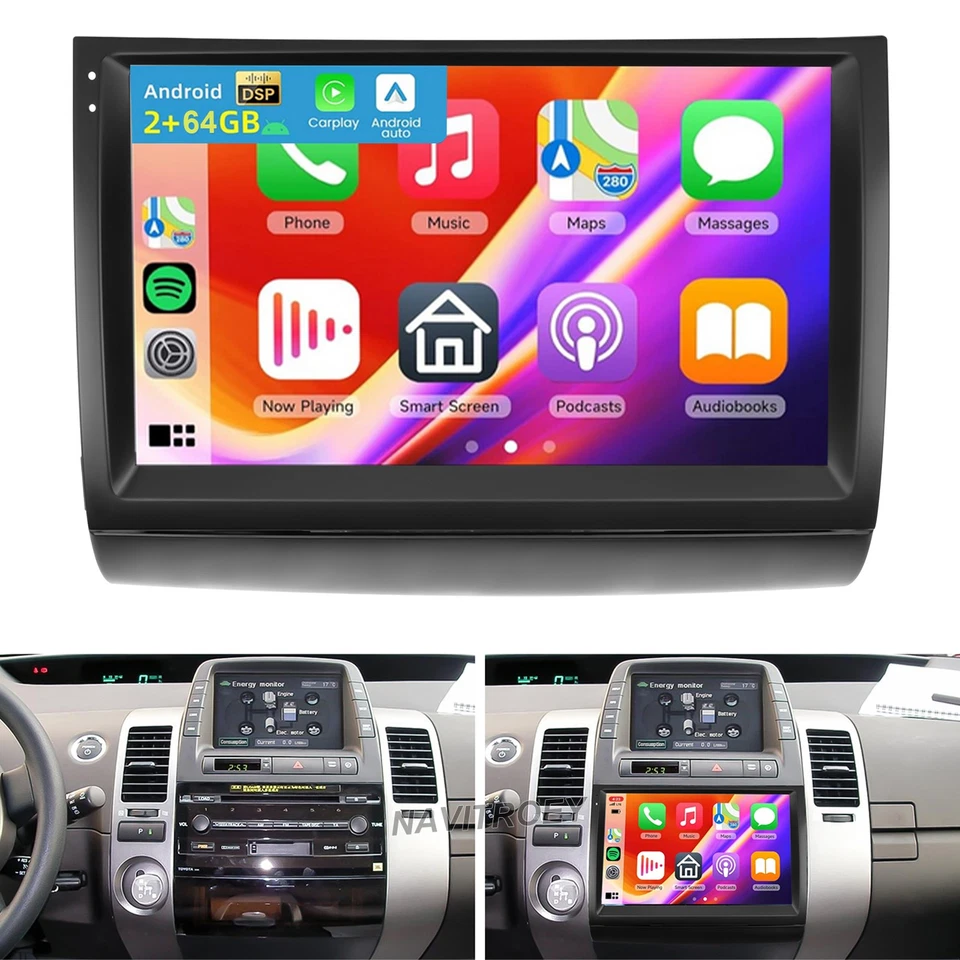 Android 15 Autoradio GPS Navi Carplay WiFi 2+32GB Für Toyota Prius MK2 2004-2009 - Bild 1 von 4