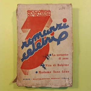 ROMANZI CELEBRI LA PORTATRICE DI PANE VITA DI BOHÈME MADAME SANS GENE  AEQUA - Imagen 1 de 1