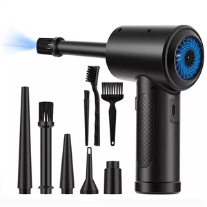 Powerful 51000 RPM Electric Wireless Air Duster Blower Cleaner For Computer PC - Picture 1 of 11