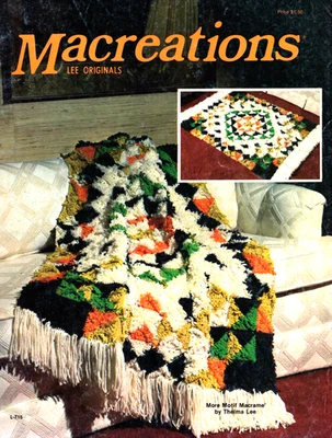 Macreazioni, Motivo Macramè di Thelma Lee, Libretto Modelli L-715 RARO DA TROVARE - Immagine 1 di 4