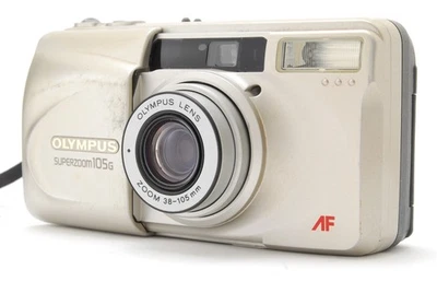 【NEAR MINT】Olympus Super Zoom 105G 35mm Point & Shoot Film Camera From JAPAN - Image 1 of 4