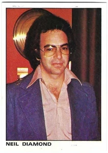 NEIL DIAMOND 1980 Colección Panini Rock & Pop #16 Salón de la Fama del Rock and Roll - Imagen 1 de 2