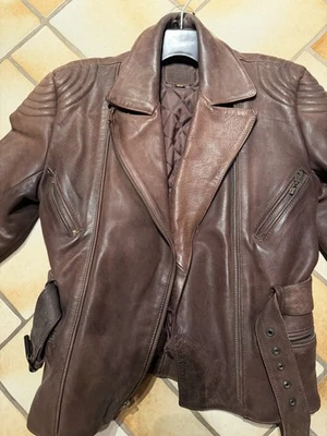Louis Lederjacke Bikerjacke Leder Jacke Damen Vintage 38 Motorrad Motorradjacke - Bild 1 von 4