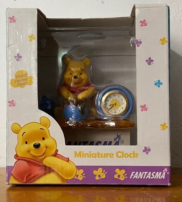 RELOJ MINIATURA Fantasma Disney Pooh Pooh Pooh Hunny Pot de colección nuevo en caja como está necesita batería Foto 1 de 4