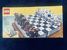 LEGO 40174 Iconic Chess & Checkers 2 in 1 Building Set Retired New Sealed