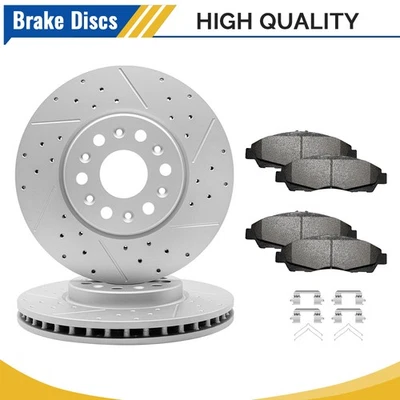 Front Brake Rotors Ceramic Pads For Acadia Enclave Chevrolet Traverse Blazer - Imagem 1 de 4