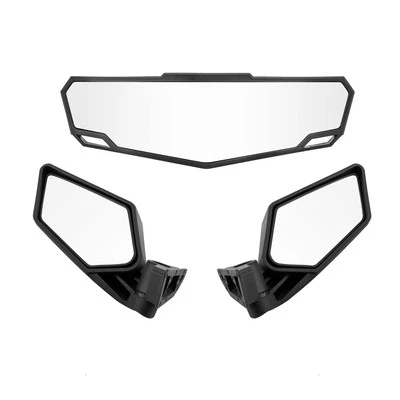 Racing UTV Rear Side & Center Mirrors Set For 2017-2025 Can Am Maverick X3/Max - Image 1 of 4