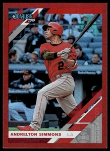 2019 Donruss #74 Andrelton Simmons Holo Red Los Angeles Angels - Picture 1 of 2