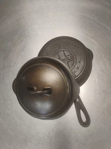 Griswold No.3 großes Logo Set. 709 Heizring und 1093 Deckel, 2. Pfannenoption, lesen - Bild 1 von 7