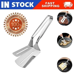 Morsetto Bistecca Cucina Acciaio Inox Utensile Clip Alimenti Pane Carne BBQ Cottura - S/L - Foto 1 di 9