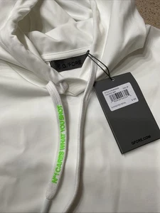 G/Fore Gfore G4 Golf Sleeveless Hoodie Vest Womens Size Medium White 42x21” New - Picture 1 of 11